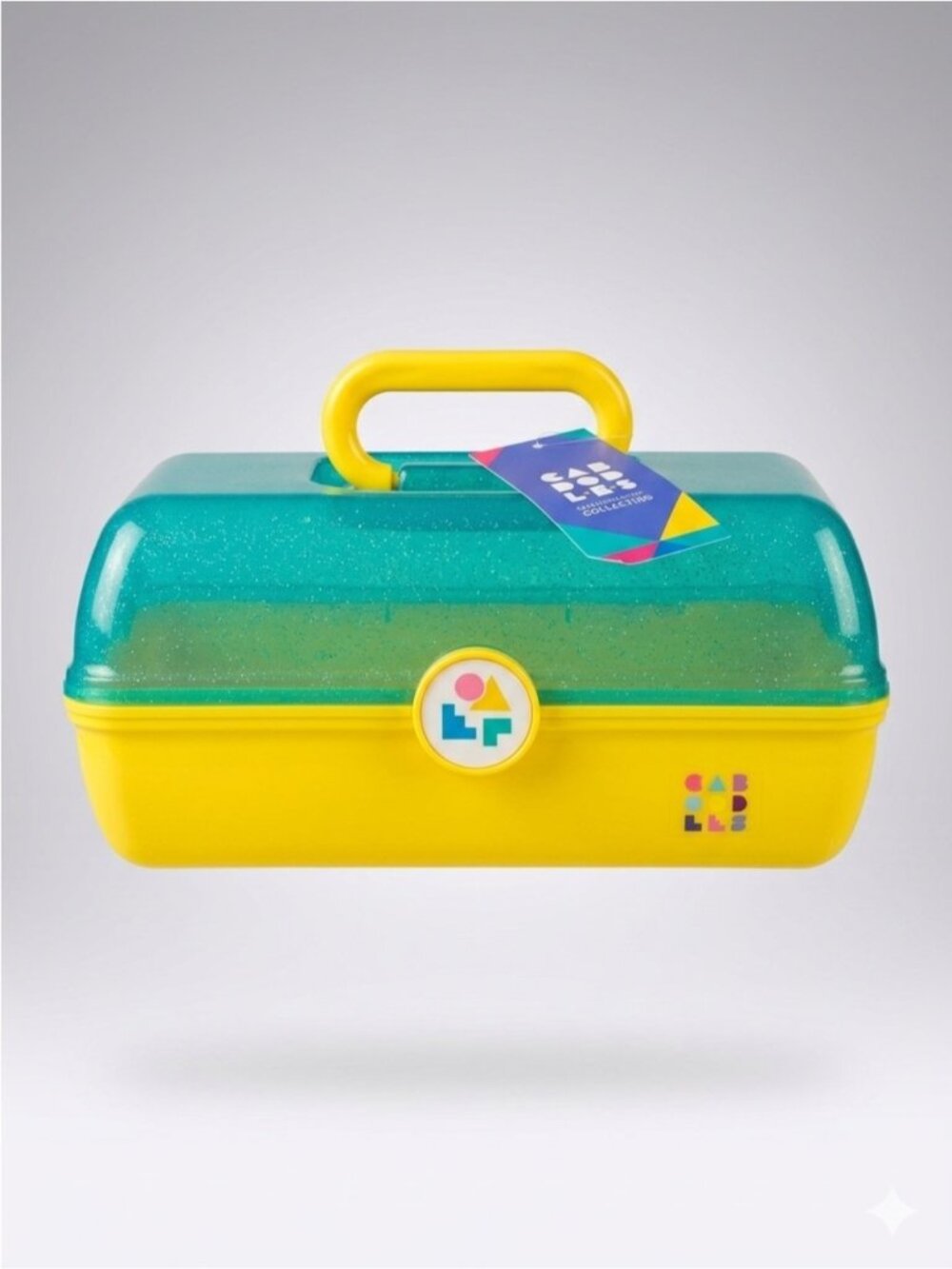 Caboodles Green / Yellow On-The-Go Girl Plastic Makeup Case - New with Tags!